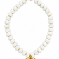 RTS White Beaded Heart Necklace