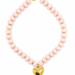 RTS Blush Beaded Heart Necklace