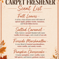 Fall Leaves Carpet Freshener
