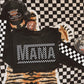 Mama/Wifey checkered w/sleeve or without Black  - Multiple Styles/Design