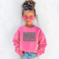 Checkered Mini Sweatshirt with/without sleeve- YOUTH