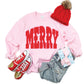 Merry Polka Dots Pink Sweatshirt