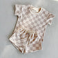 French Terry Checkered Set