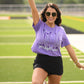 Purple Game Day Go Fight Win Tee