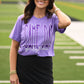 Purple Game Day Go Fight Win Tee