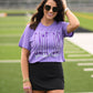 Purple Game Day Go Fight Win Tee