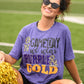 On Game Days We Wear Purple And Gold Tee