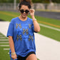 Blue And Black Bows Tee