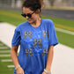 Blue And Black Bows Tee
