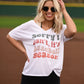 Sorry I Can’t It’s Baseball Season Slouchy Tee