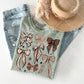 Cream Checker Leopard Bow Collage - Multiple Styles