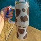 Cowprint Rhinestone Tumblers