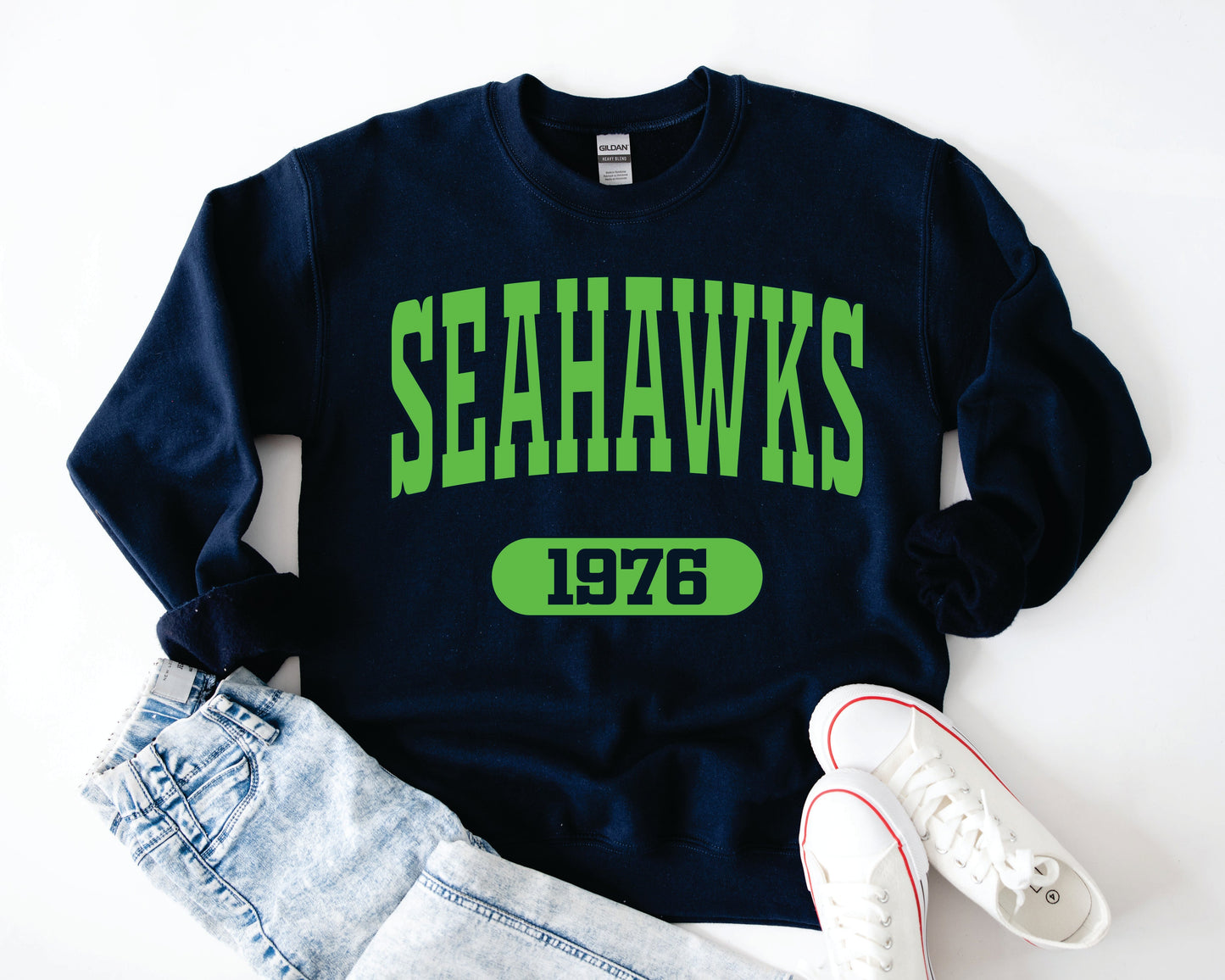 Seahawks Arch Tee/Sweatshirt