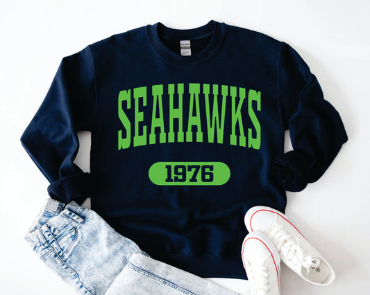 Seahawks Arch Tee/Sweatshirt