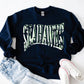 Seahawks Wavy Distressed Tee/Sweatshirt