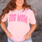 Dog Mom Checkered Tee