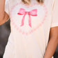 Pearl Heart Bow Tee