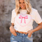 Pearl Heart Bow Tee