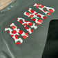 Strawberry mama print moss comfort color tee