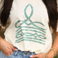 Turquoise Boot Stitch Tee