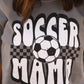 Soccer Mama Checkered Tee