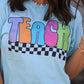 Teach Checkered Tee