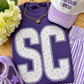 SC Purple Floral State Tee
