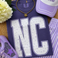 NC Purple Floral State Tee