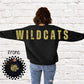 Custom Oversized Vintage Mascot Sweatshirt