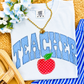 Teacher Gingham Tee