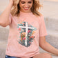 Floral Cross Tee