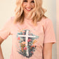Floral Cross Tee