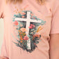 Floral Cross Tee