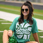 Green and White Retro Tee