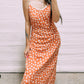 Amber flora peach dress