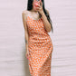 Amber flora peach dress