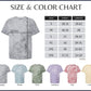 Custom Distressed Checkered Colorblast Tee