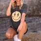 Vintage Checkered Smiley Tee