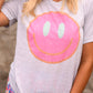 Tri Color Smiley Tee