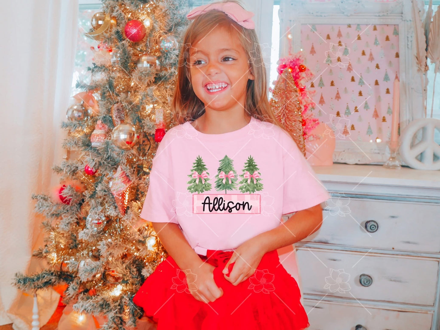 C54 pink tee custom  - Youth