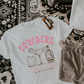 Cowgirl cocktail club blame it on the booze design tee or sweatshirt