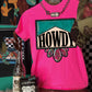 Howdy TURQUOISE & Marble pink tee or sweatshirt