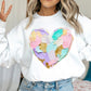 Easter spring paint heart tee or sweatshirt