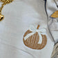 Wicker Pumpkin Bow Embroidered Sweatshirt