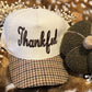 Thankful Fall Hounstooth Corduroy Hat