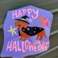 Happy Halloweenie Dachshund Tee | Halloween Wiener Dog Shirt | Witch Dog Graphic Tee