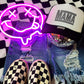 Checkered Mama Trucker Hat - Multiple Colors
