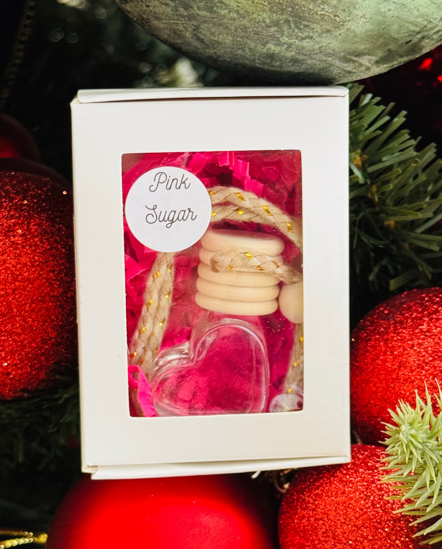 Pink Sugar Heart Car Diffuser