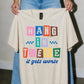 Hang In There It Gets Worse Graphic Tee | Funny Retro Shirt