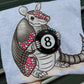 8 ball hot pink armadillo tee or sweatshirt